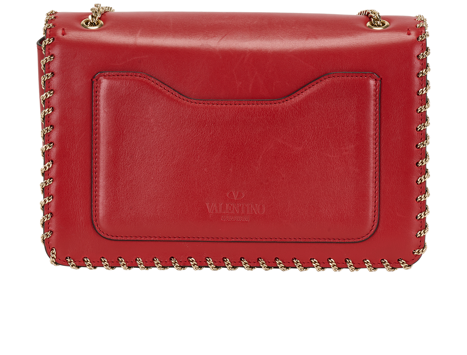 Small Demilune Shoulder Bag, &pound;375, Handbags, Red, Leather, Back view